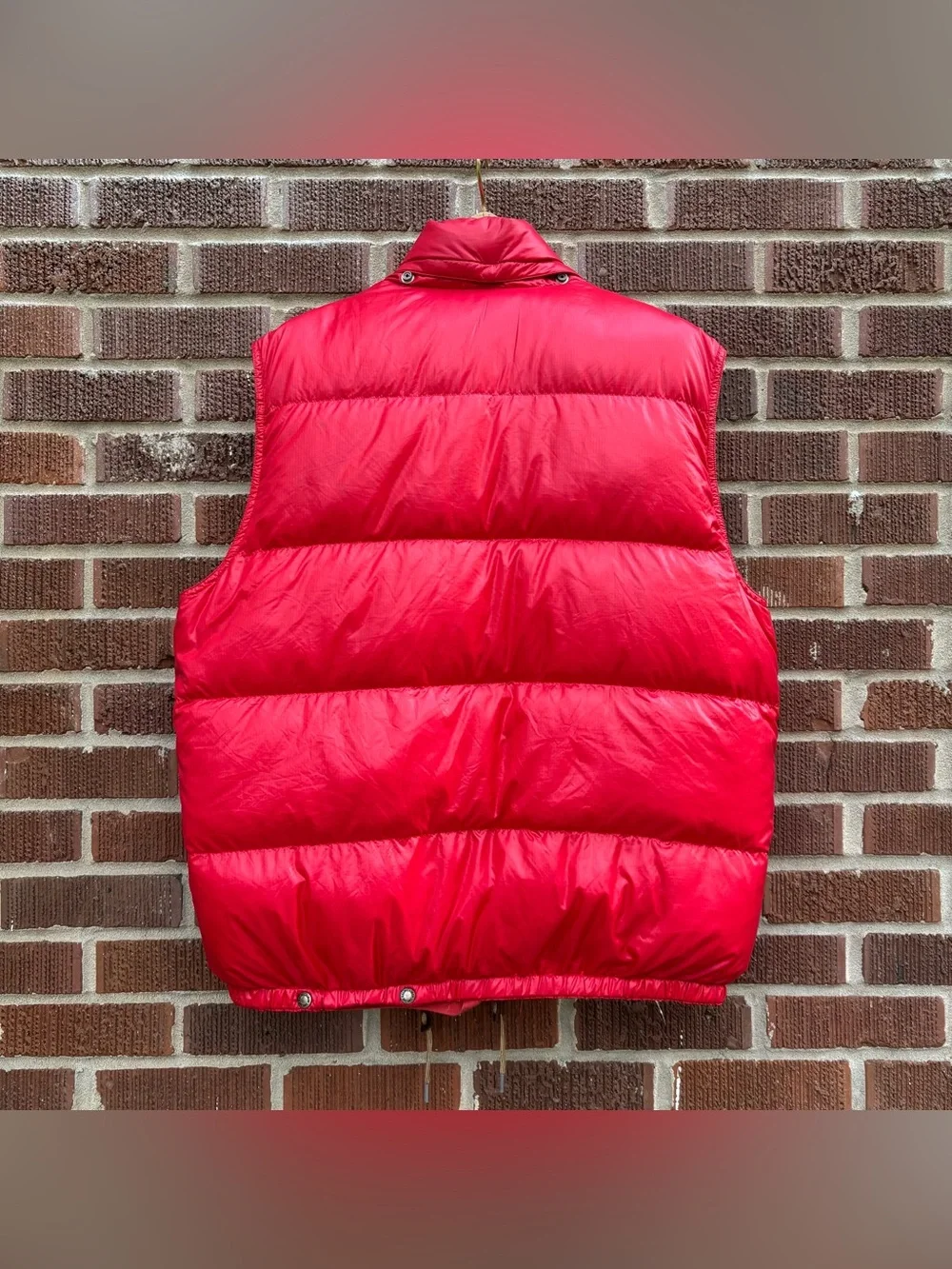 Polo Ralph Lauren Vest Mens Sz L Puffer Down Red Bubble Jacket RARE VINTAGE 90s